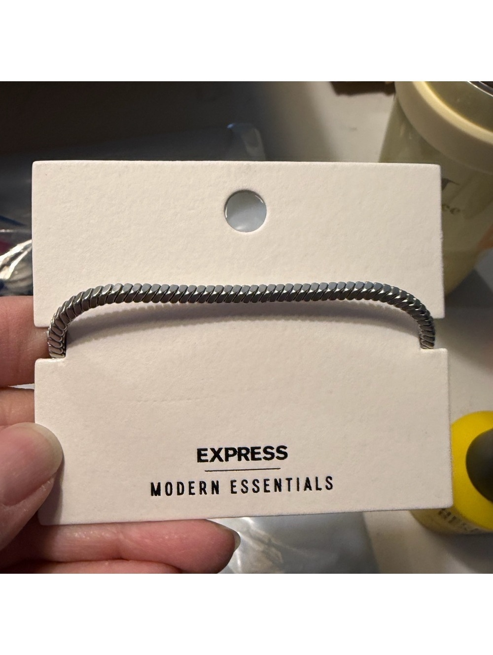 Express Modern Essentials Silver Tone Bracelet NEW